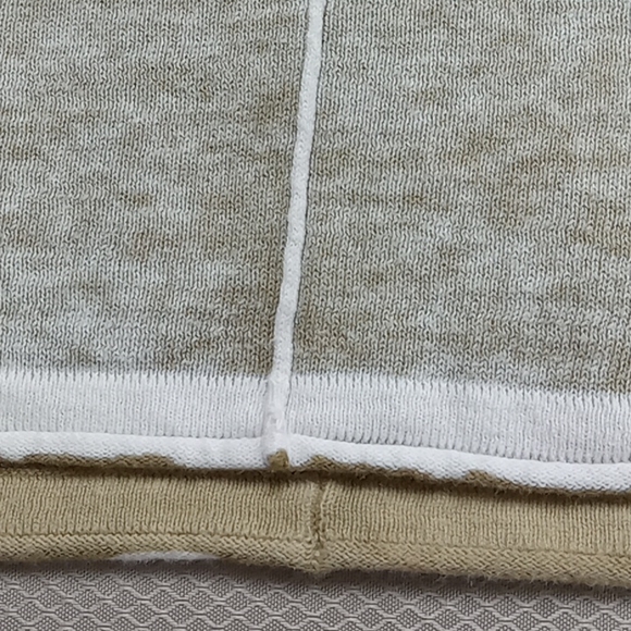 Democracy lightweight cotton blend ringer brown style top Size Large - Picture 7 of 9